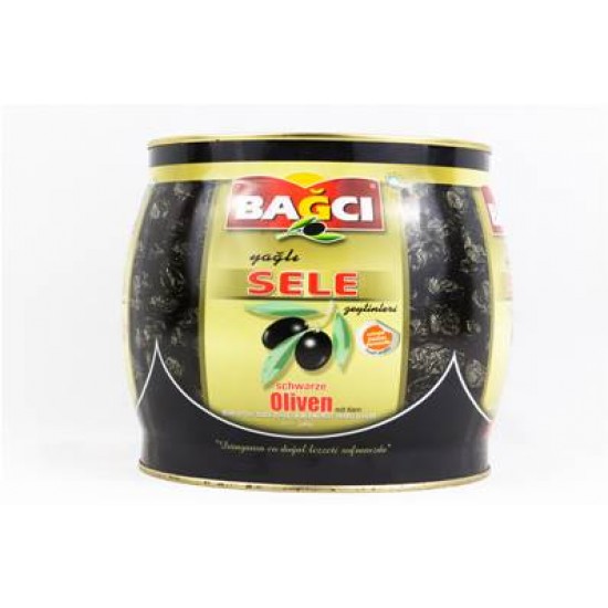 Bagci Black Olives Gemlik Yagli Sele Fici 1.5kg