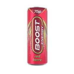 Boost Energy Red Berry 250ml x 24 PM £75P