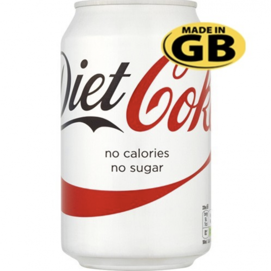 Diet Coke cans GB 24x330ml