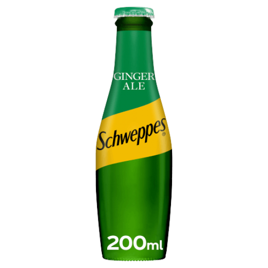 Schweppes Canada Dry Ginger Ale 200ml x 24 (Glass)