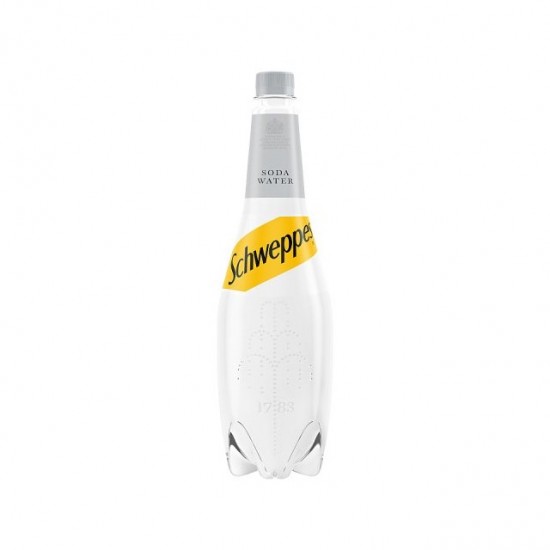 Schweppes Soda Water 1L x 6 (Bottle)