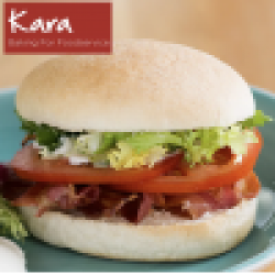 5" Kara Floured Burger Bun 1x8's