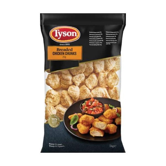 Tyson Battered Chicken Chunks 10x1kg