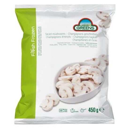 GREENS Sliced mushrooms 450gr