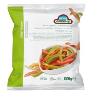 GREENS Peppers red and green sliced 1KG