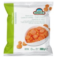 Greens Frozen Sliced Carrots Unfluted 2.5kg