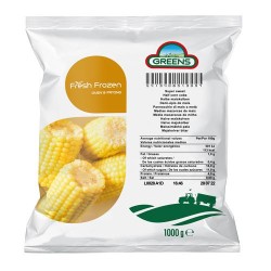 Greens Frozen Corn Cobs Halves 1kg