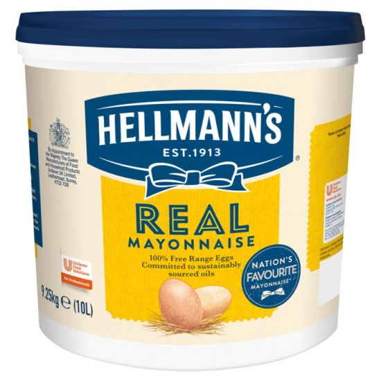 Hellman Mayonnaise Bucket Real 10L