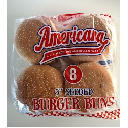 5" Americana Seeded Bun 6x8's