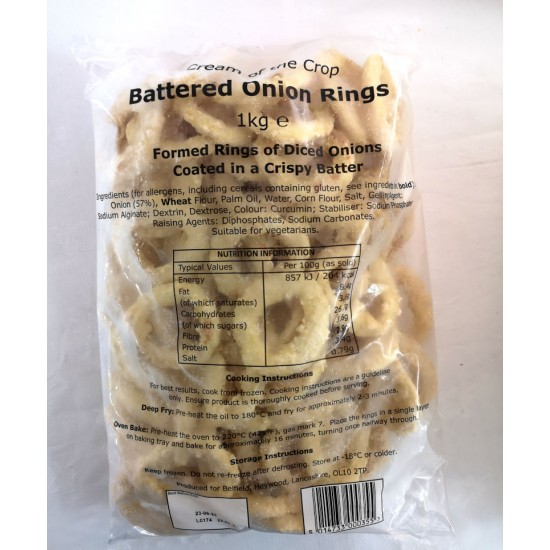 Battered Onion Rings 1kg