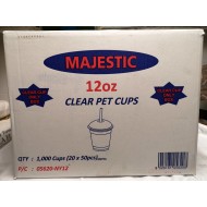 Majestic 12oz Clear Smoothie Cup 1000's