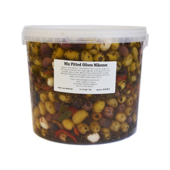 Marinated Olive Mikanis Mix Olives 5kg