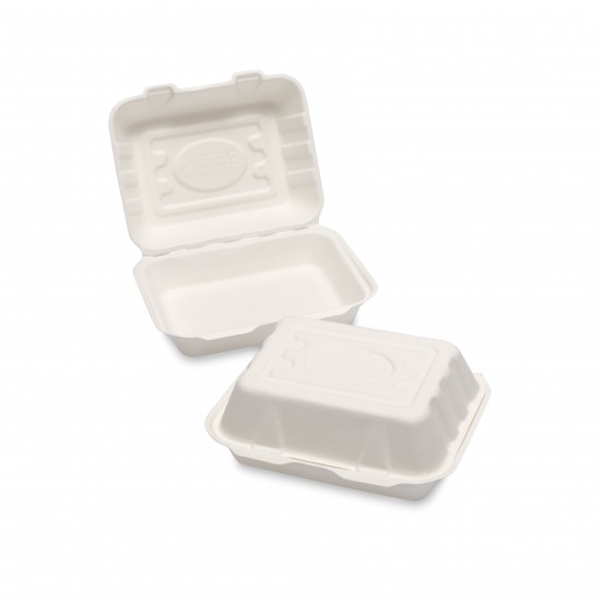 HB9 White Bagasse Medium Box 5x50's