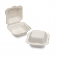 HP7 5" Bagasse Burger Box 10x50's