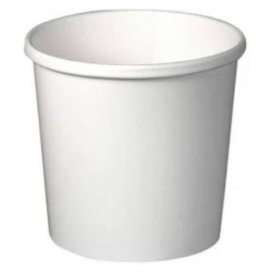 16oz White Double PE Lined Soup Containers 1x500s