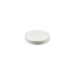 16oz White PE Paperboard Lids 500's