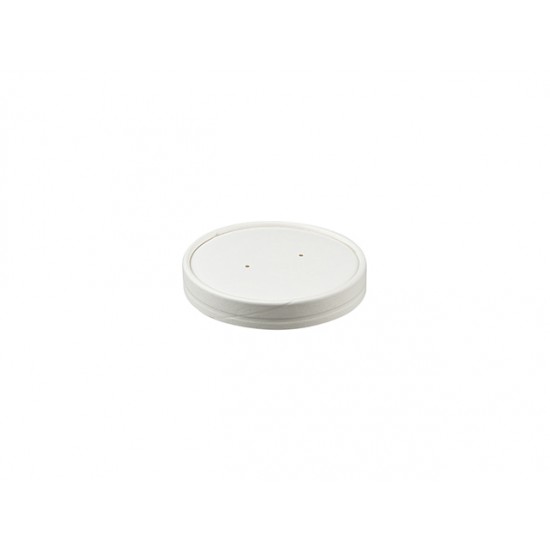 16oz White PE Paperboard Lids 500s