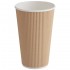 16oz Kraft Ripple Paper Cup (500 per ctn)