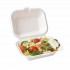 Medium White Bagasse Food (HP9) Box HBB50 1x250