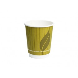 8oz Compostable Double Wall Leaf Design Cup 500