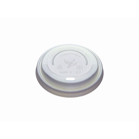 8oz Compostable Domed Lid 1000s