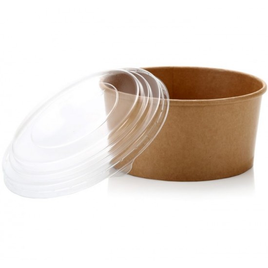 KRAFT Hot Food Bowl Lids (1x50) - 750/1000ml