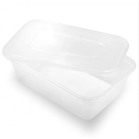 Satco 650ml Microwave Plastic Containers with Lids-1x50